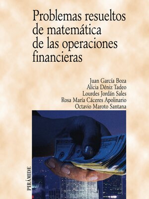 cover image of Problemas resueltos de matemática de las operaciones financieras